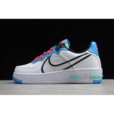 Nike Air Force 1 React D/Ms/X Beyaz / Mavi / Kırmızı / Siyah Kaykay Ayakkabı Türkiye - U1JZQFNI